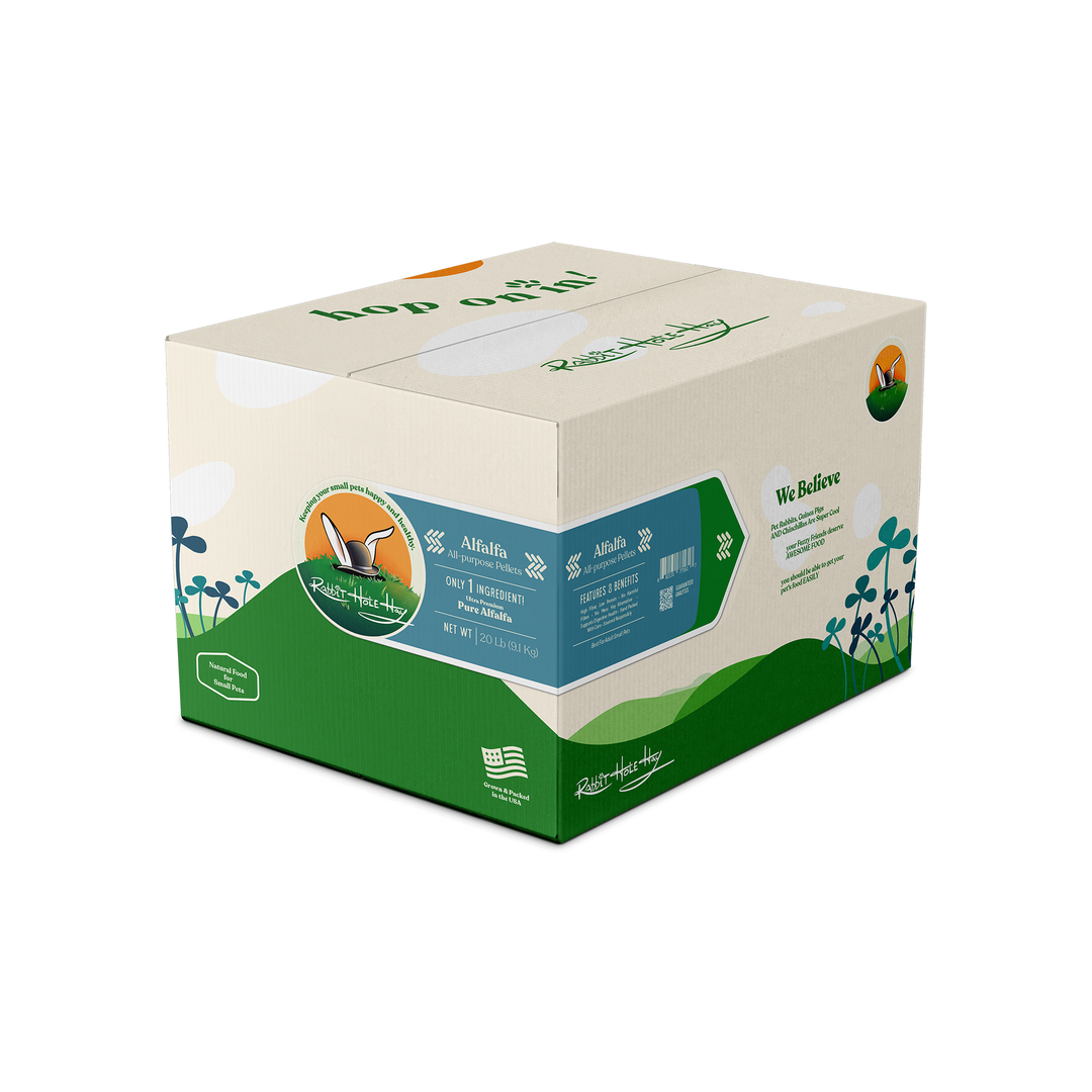 Rabbit Hole Hay All Natural Alfalfa Pellets - 20 lb - Pellets by Rabbit Hole Hay
