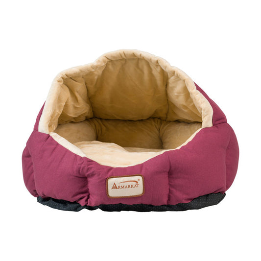 Armarkat Cat Bed - Burgundy/Ivory - - Cat Beds by Armarkat