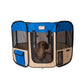 Armarkat Portable Pet Playpen - Blue/Beige - - Pet pen by Armarkat