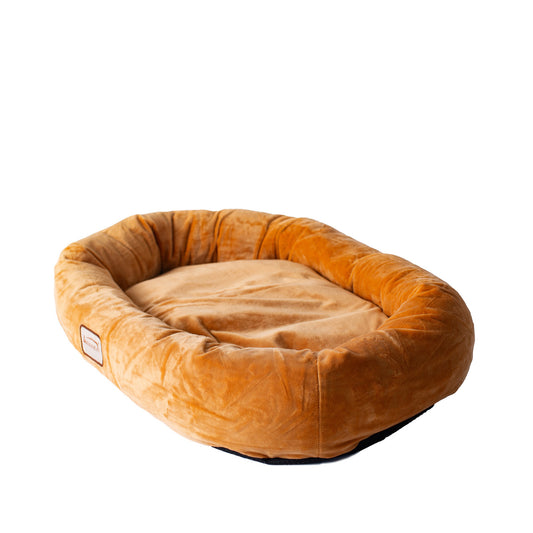 Armarkat Bolstered Large Dog Bed and Mat - Brown - - Dog bed by Armarkat