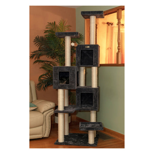 Armarkat 81" Giant Cat Tower with Condos for Multiple Cats - - Cat Tree by Armarkat