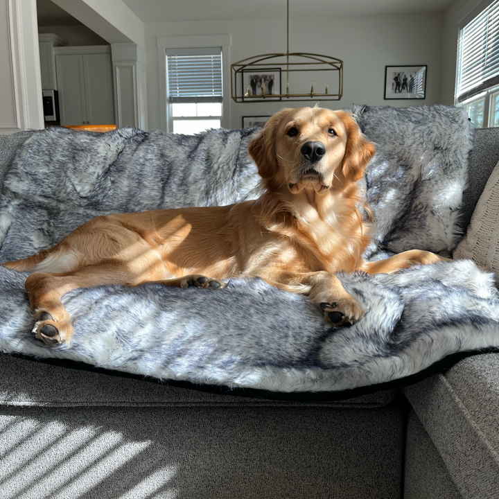 PupProtector™ Luxe Waterproof Faux Fur Blanket - Ultra Plush Arctic Fox - - Dog Blanket by Paw.com