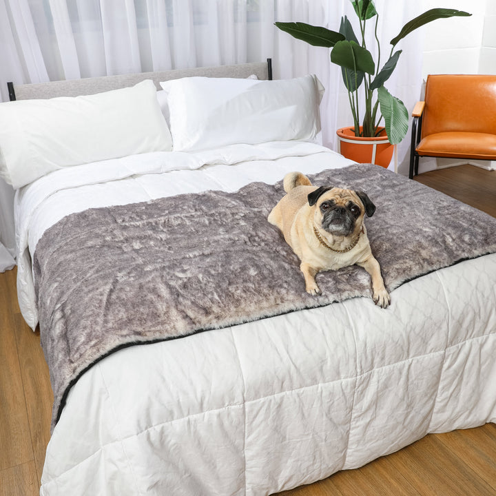 PupProtector™ Luxe Waterproof Bed Runner - Ultra Soft Chinchilla - - Dog Blanket by Paw.com