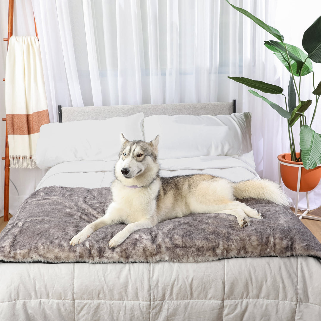 PupProtector™ Luxe Waterproof Bed Runner - Ultra Soft Chinchilla - - Dog Blanket by Paw.com