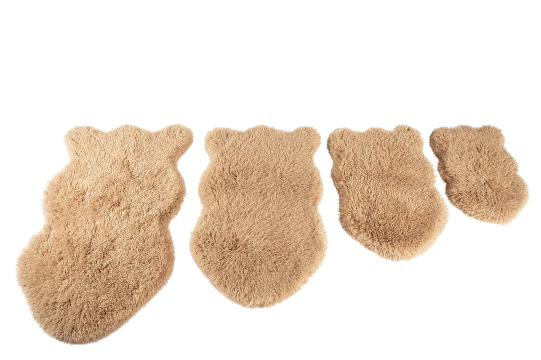 PupRug® Luxe Faux Fur Orthopedic Dog Bed - Plush Sheep Tan - - Dog Beds by Paw.com