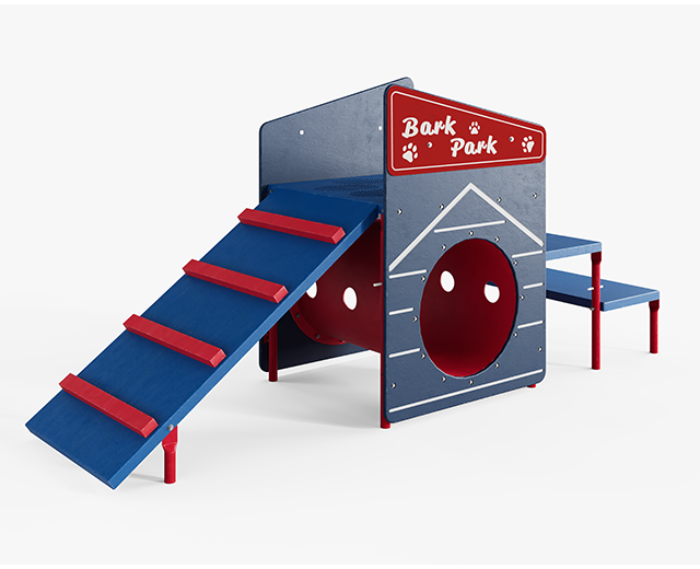 BarkPark Pup Clubhouse (Dog House) - Playful - by BarkPark