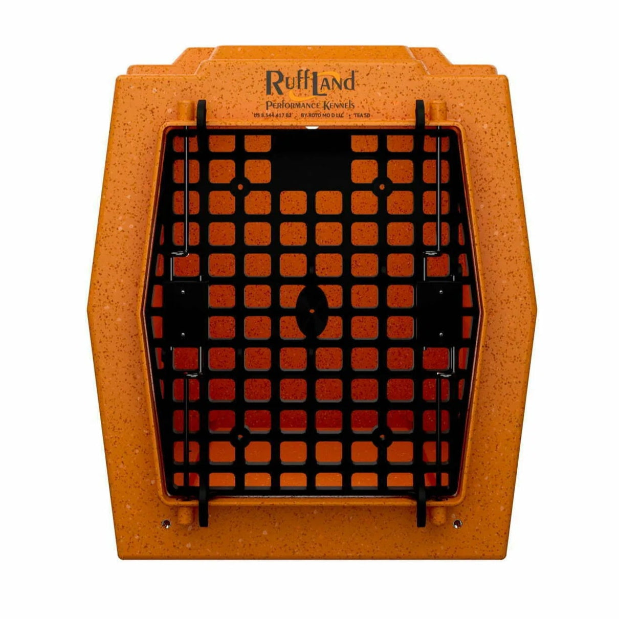 RuffLand Large Kennel - Orange Speckled - Dog crates by Ruff Land Performance Kennels