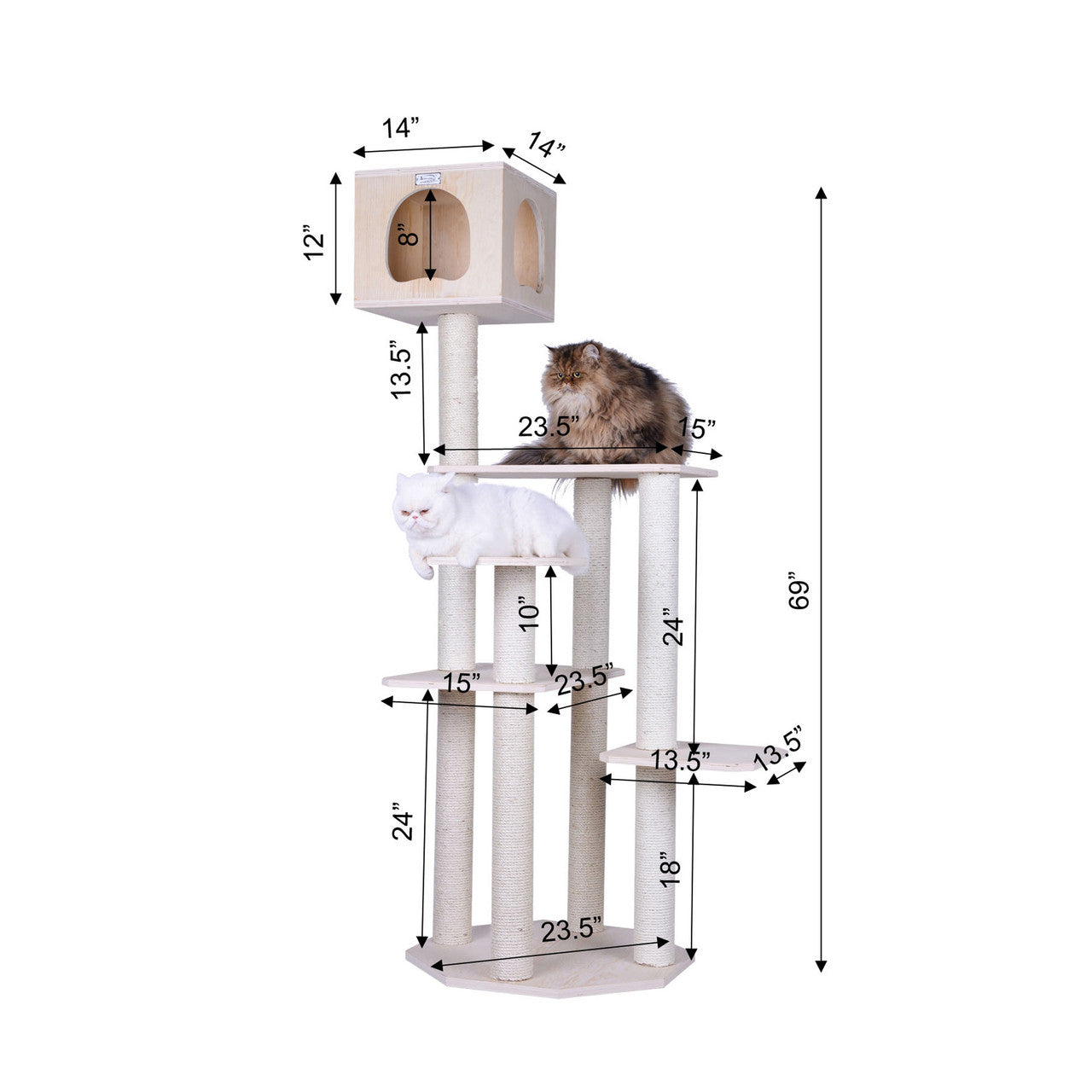 Armarkat 69" 5-Level Cat Tree - - Cat Tree by Armarkat