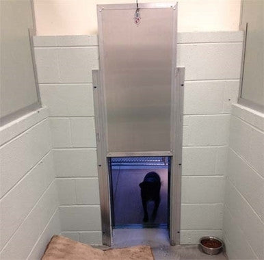 Security Boss Kennel Clad™ Insulated Guillotine Kennel Door - - Pet Doors by Security Boss