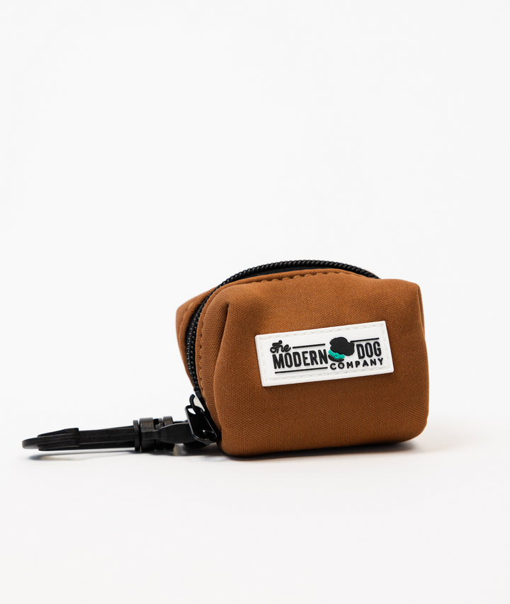 The Modern Dog Company - Coco Brown Poop Bag Holder - - by The Modern Dog Company Store