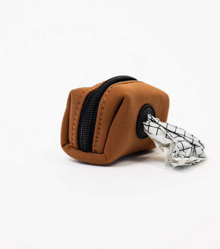 The Modern Dog Company - Coco Brown Poop Bag Holder - - by The Modern Dog Company Store