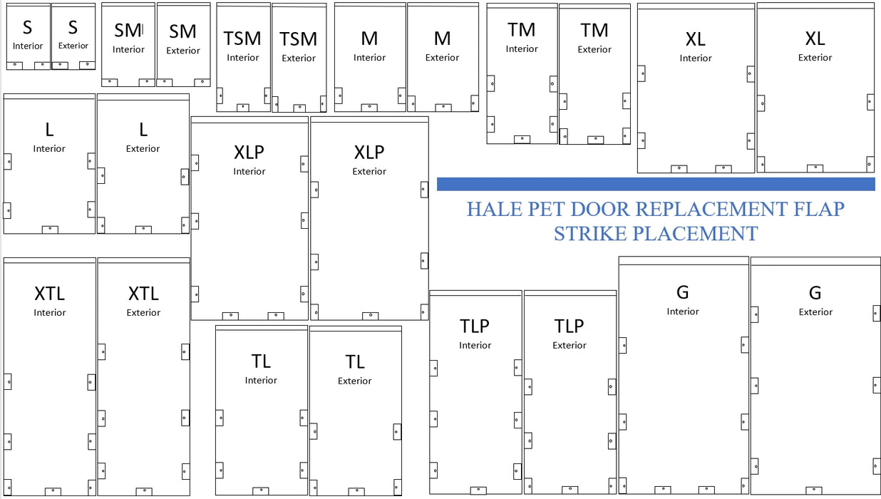 Hale Pet Door - Replacement Flap Kit