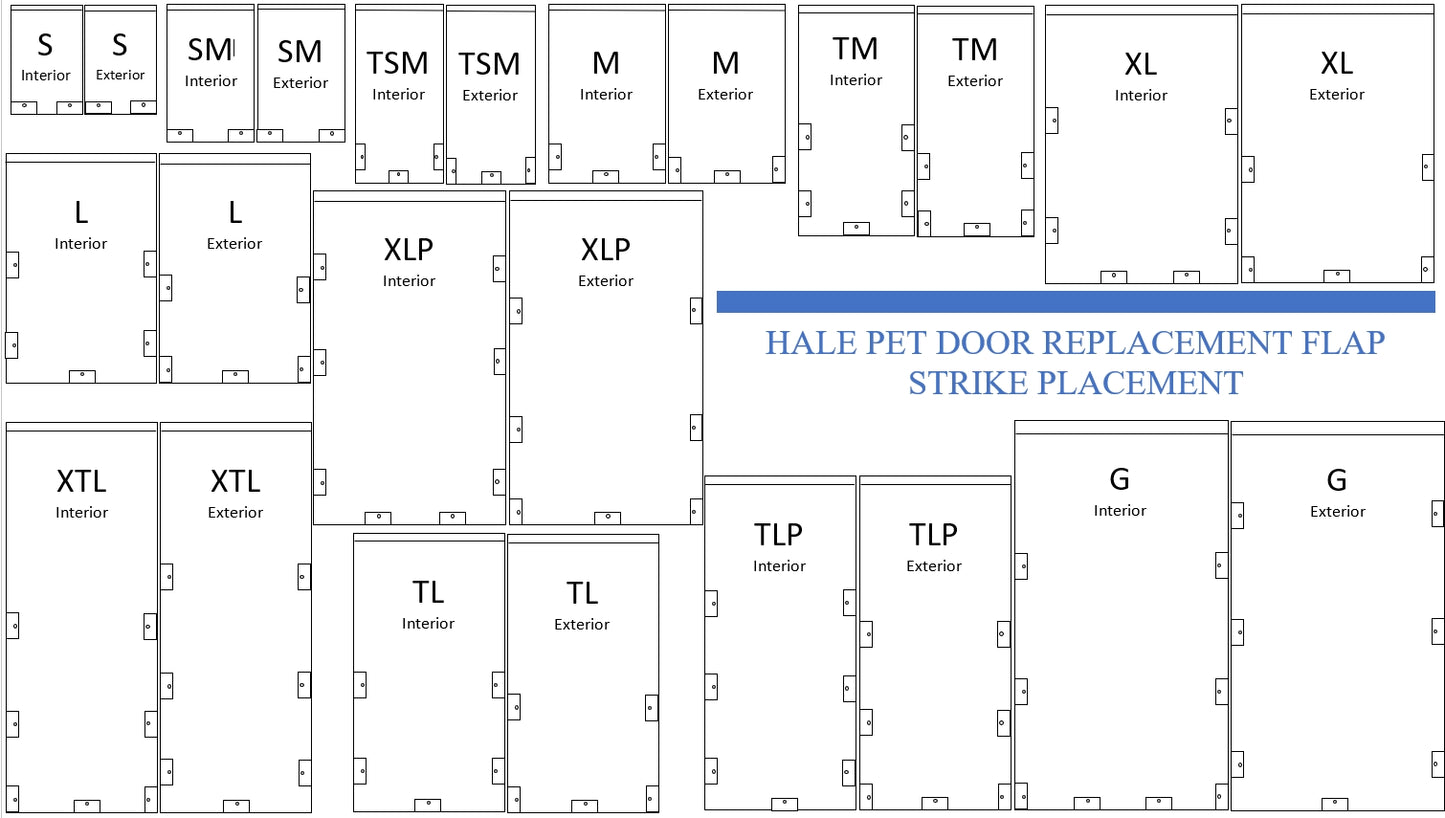 Hale Pet Door - Replacement Flap Kit