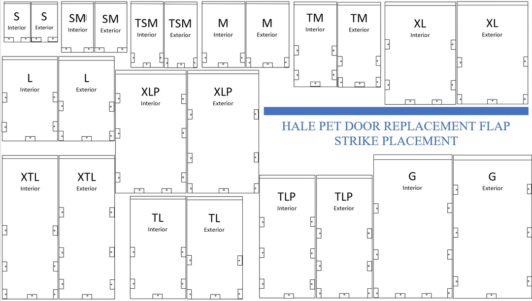 Hale Pet Door - Replacement Flaps ONLY - - Accessories by Hale Pet Door