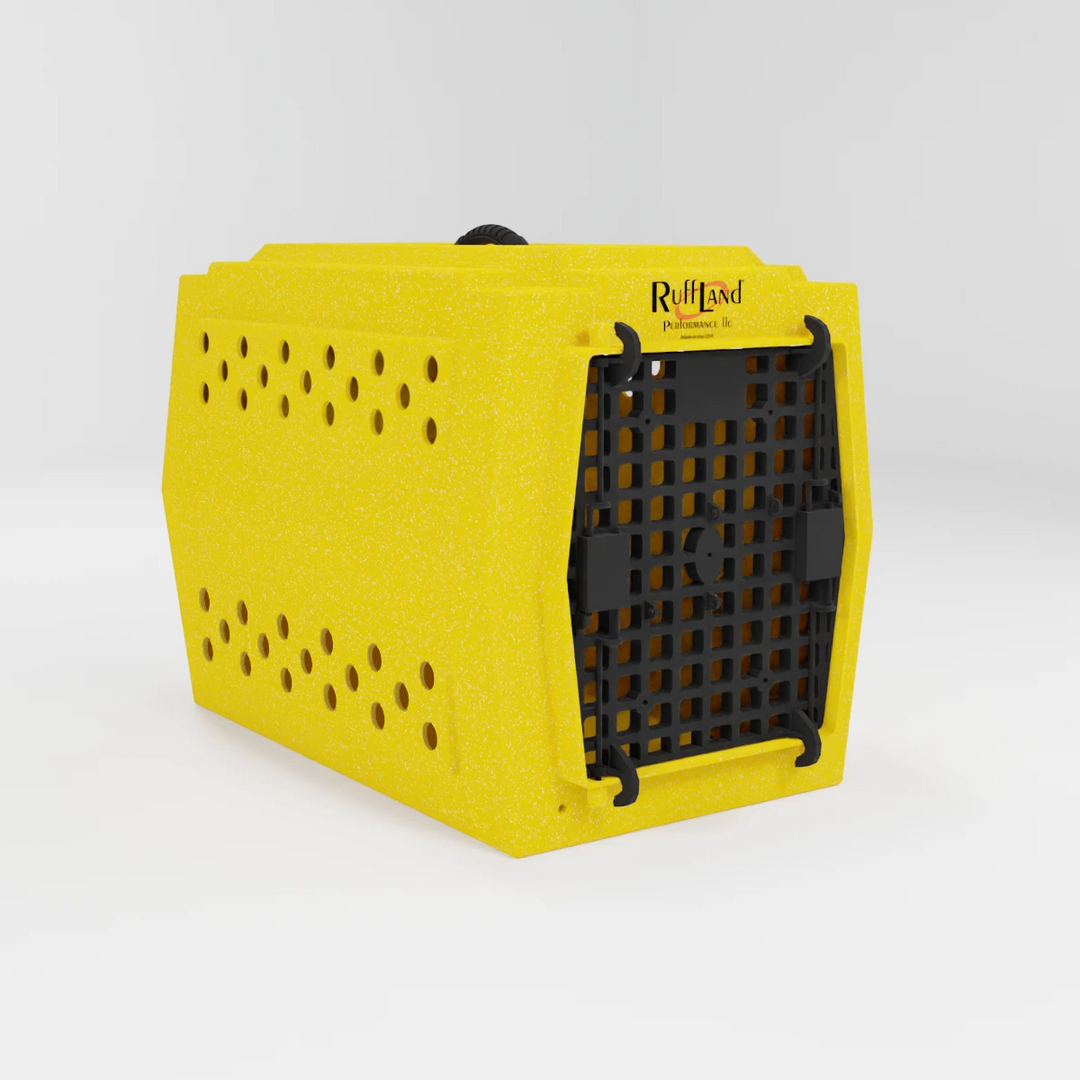 RuffLand Medium Kennel - Sunflower Yellow - Dog crates by Ruff Land Performance Kennels