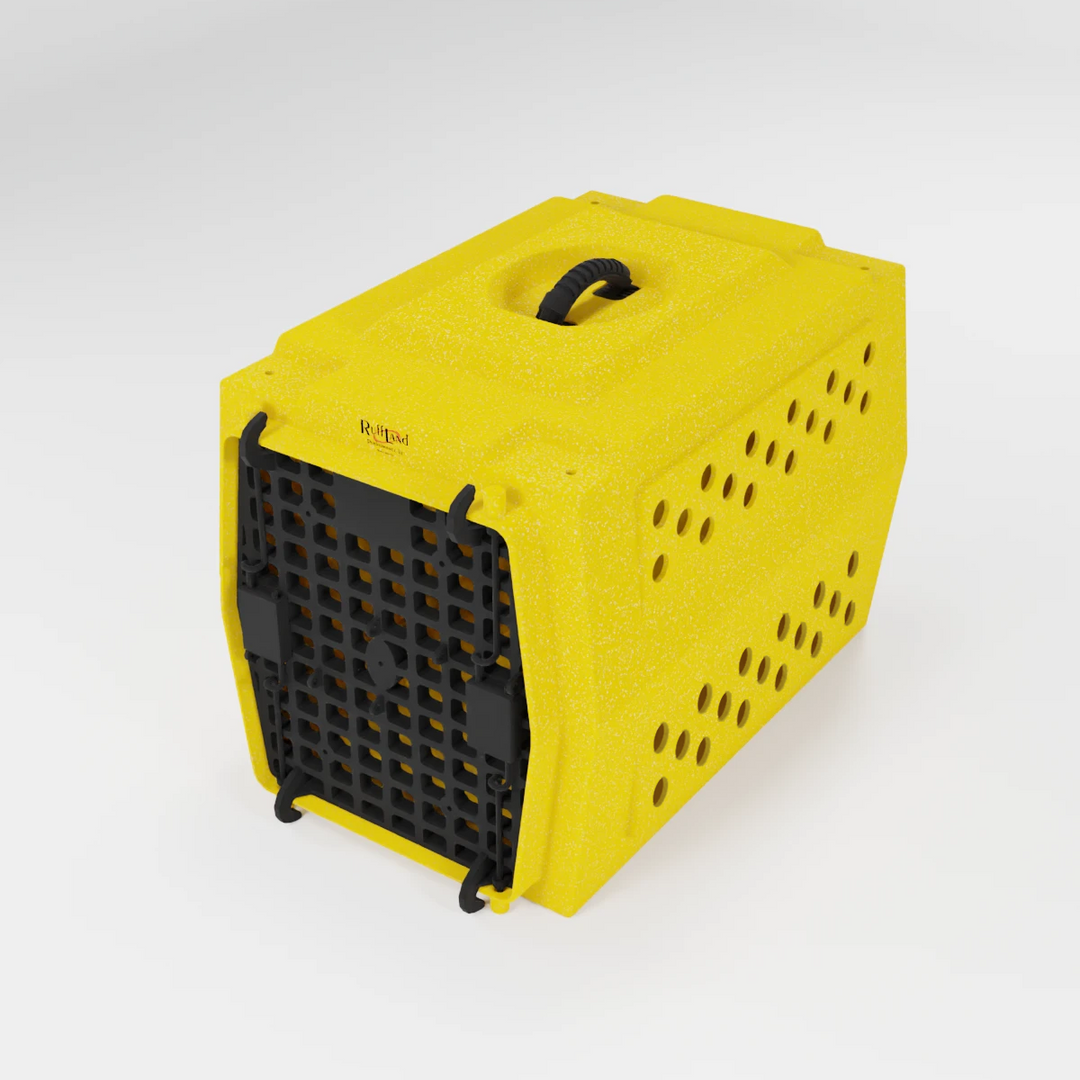 RuffLand Mid-Size Kennel - Sunflower Yellow - Dog crates by Ruff Land Performance Kennels