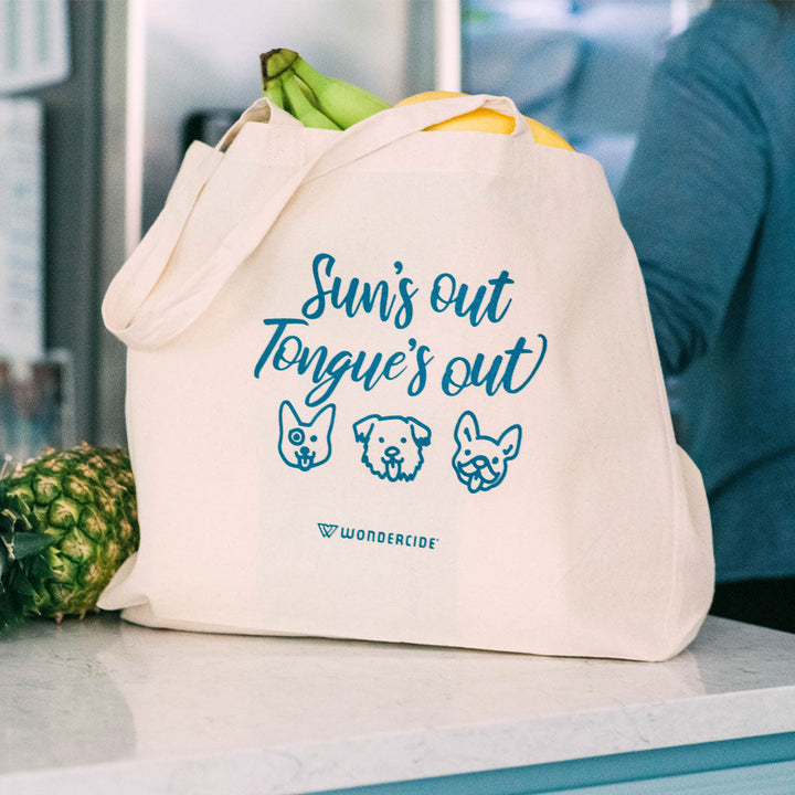 Sun's Out Tongue's Out Tote - - sale by Wondercide