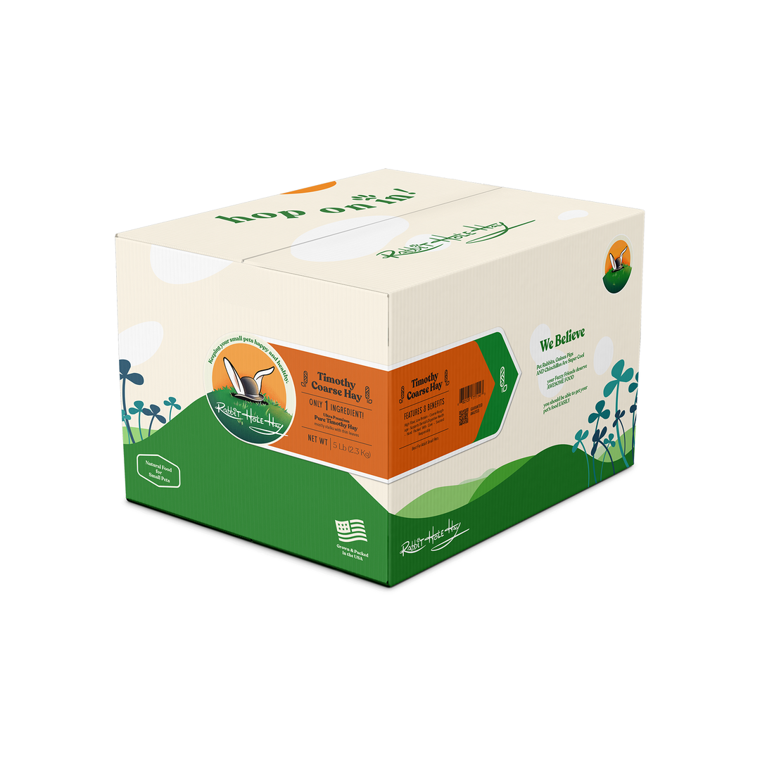 Rabbit Hole Hay Ultra Premium Coarse Timothy Hay - 5 lb - Hay by Rabbit Hole Hay
