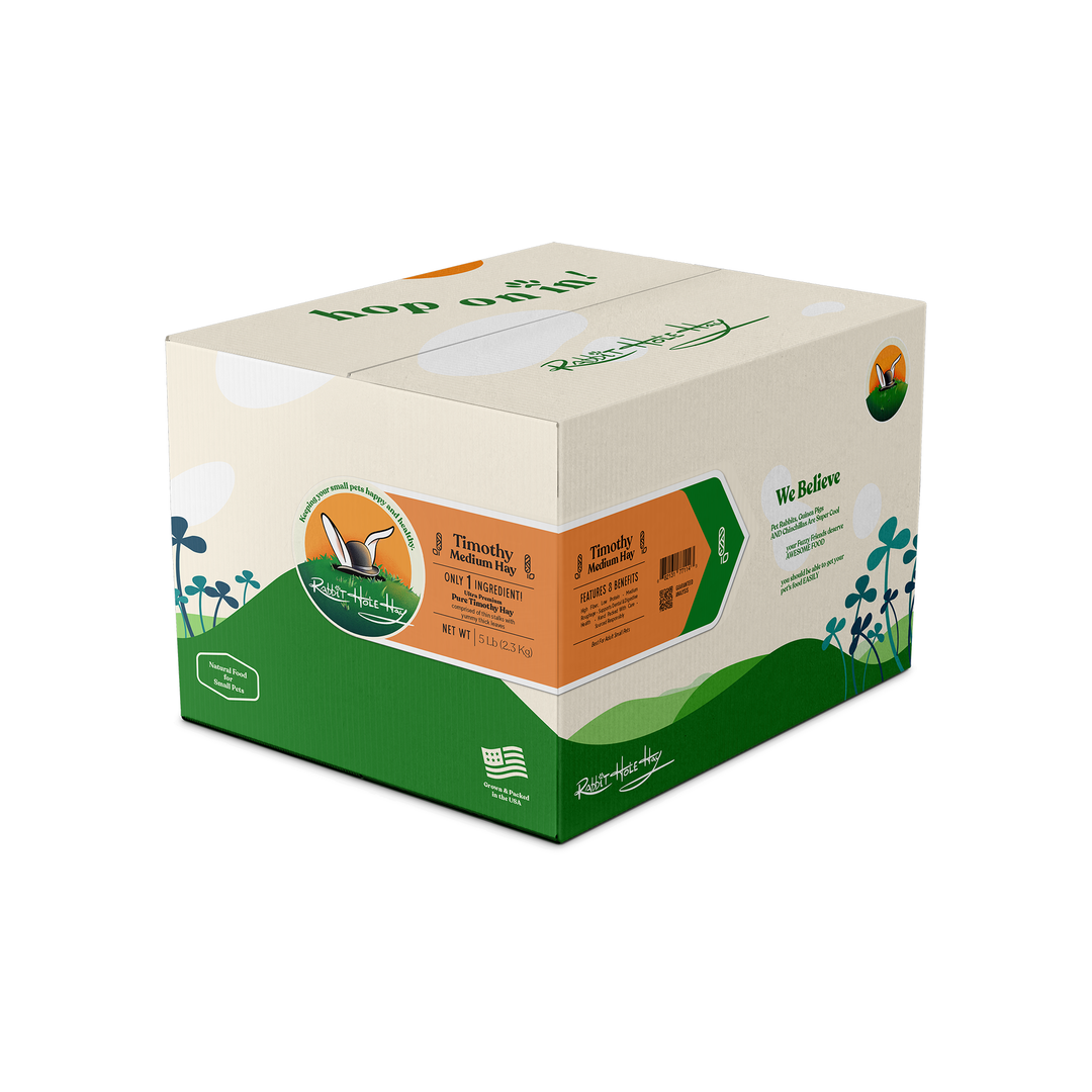 Rabbit Hole Hay Ultra Premium Medium Timothy Hay - 5 lb - Hay by Rabbit Hole Hay