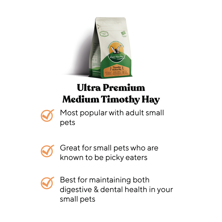 Rabbit Hole Hay Ultra Premium Medium Timothy Hay - - Hay by Rabbit Hole Hay