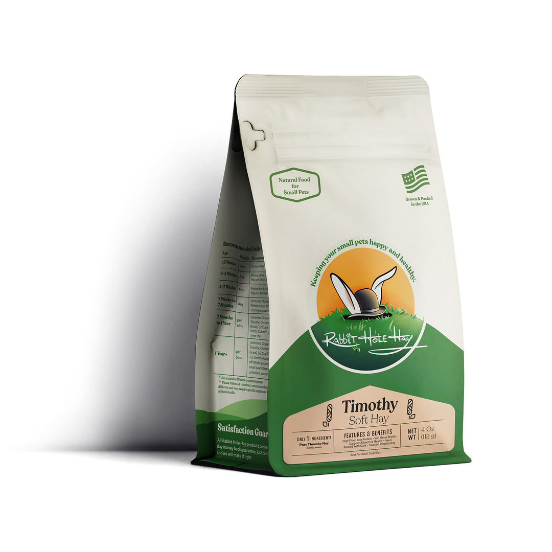 Rabbit Hole Hay Ultra Premium Soft Timothy Hay - 4 oz - Hay by Rabbit Hole Hay