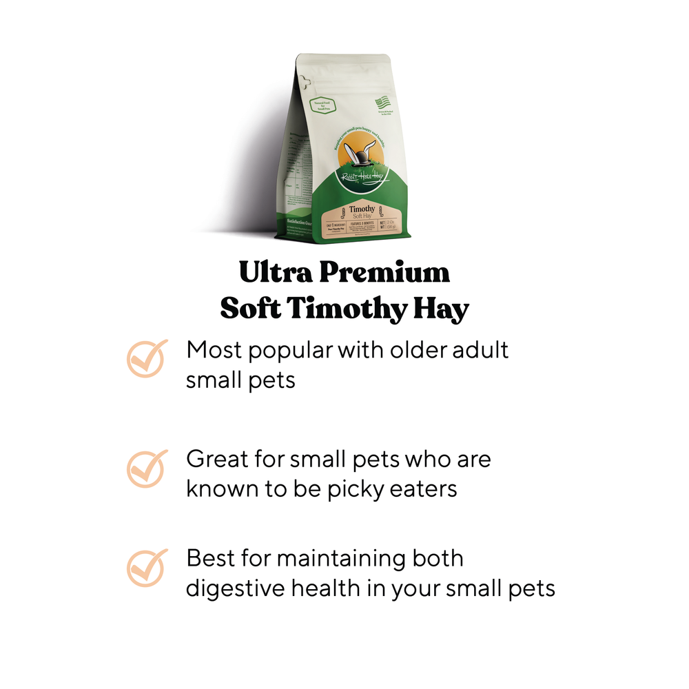 Rabbit Hole Hay Ultra Premium Soft Timothy Hay - - Hay by Rabbit Hole Hay