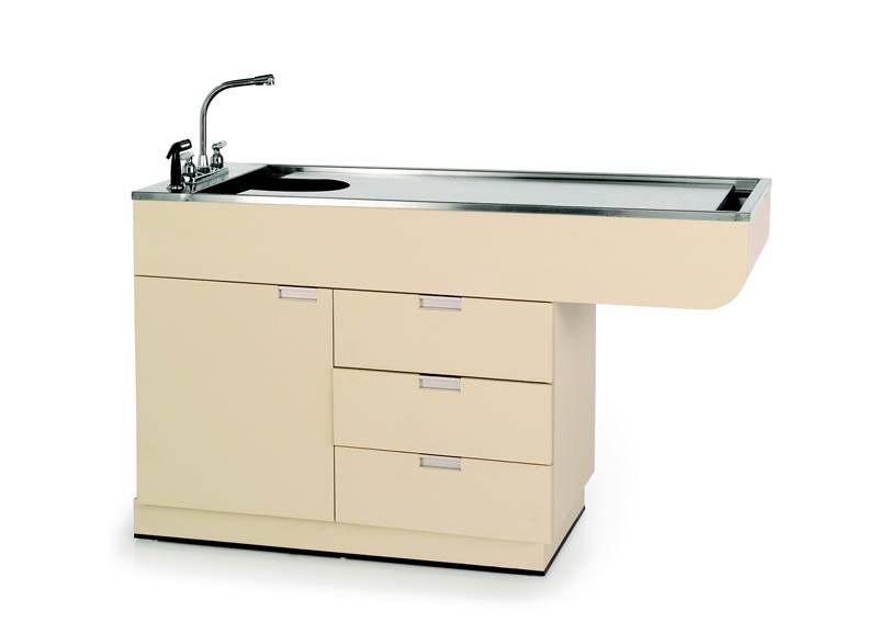 Petlift All Purpose Wet Table 60″ with Cabinet, Drawers and Knee Space - - Wet Tables by Petlift