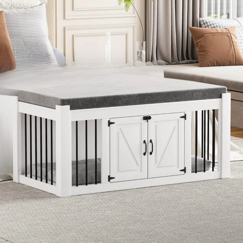 OnePaw IDALIA Luxury Dog Crate - Bench - - Furniture Crate by OnePaw Dog Company