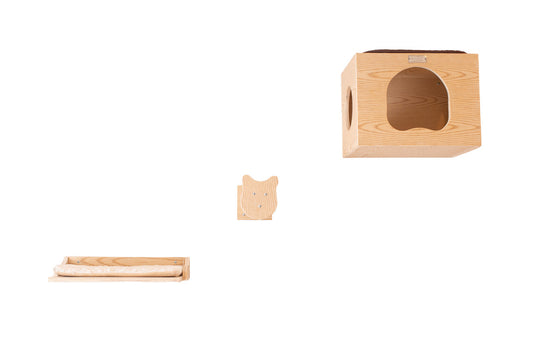 Armarkat Wall Tree with Condo, Perch and Stepup - - Cat Tree by Armarkat