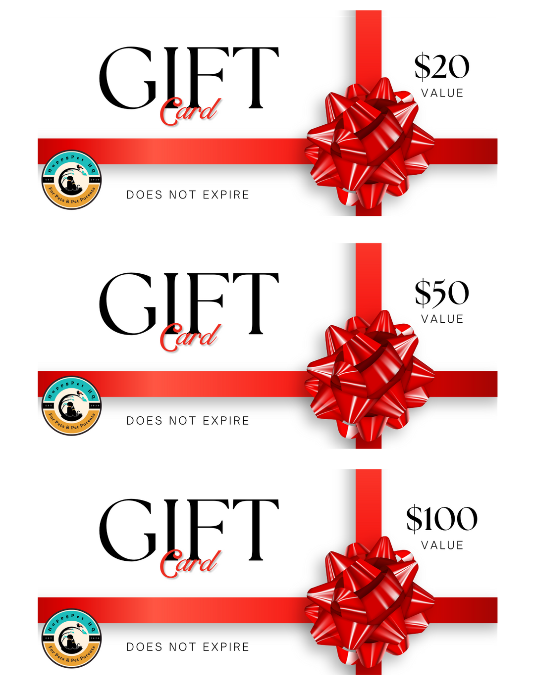 HappypetHQ Gift Card - $100.00 - by HappypetHQ