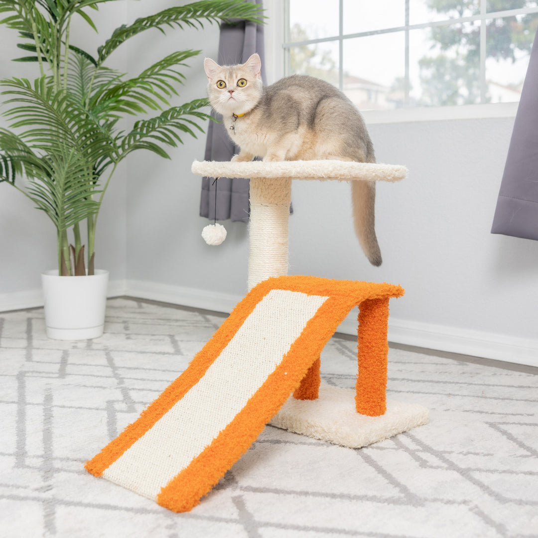 Armarkat 2-Level Cat Scratcher with Sisal Carpet Ramp - - Cat Scratcher by Armarkat