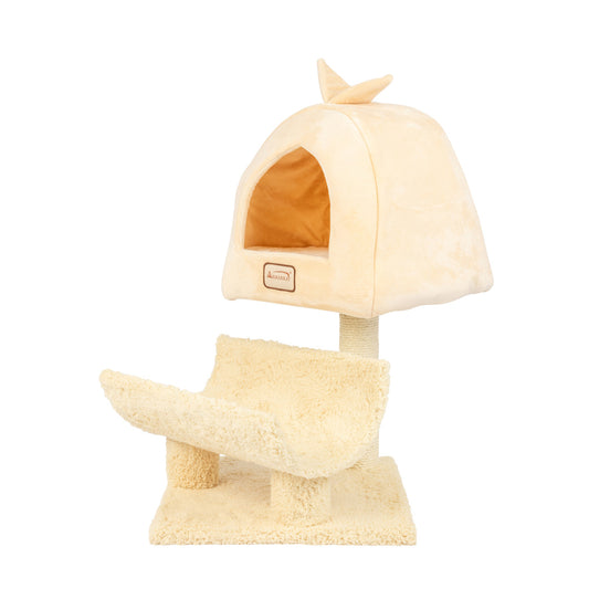Armarkat Cat Scratching Post with Plush Condo and Cuddle - - Cat Tree by Armarkat