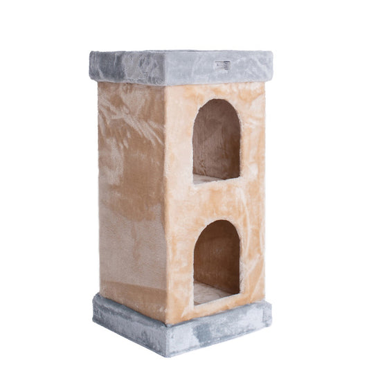 Armarkat Double Condo Cat House with Scratching Carpet - - Cat House by Armarkat
