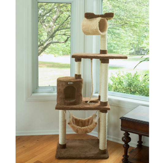 Armarkat 70" Cat Tree with Scratch Posts and Hammock - - Cat Tree by Armarkat