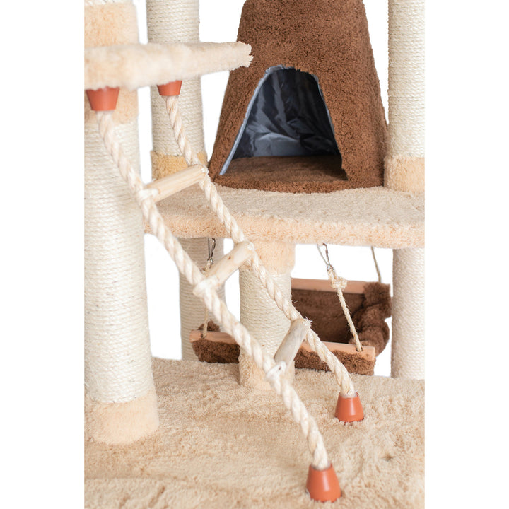 Armarkat 78" Cat Tree with Playhouse and Basket - - Cat Tree by Armarkat
