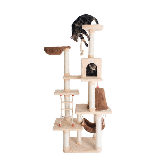 Armarkat 78" Cat Tree with Playhouse and Basket - - Cat Tree by Armarkat