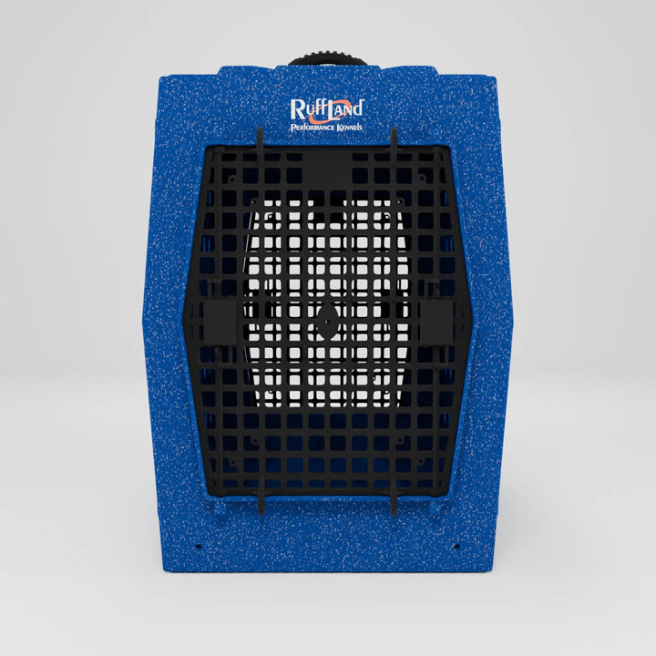 RuffLand X-Large Kennel - Patriotic Blue Double Door (Front Back) - by Ruff Land Performance Kennels