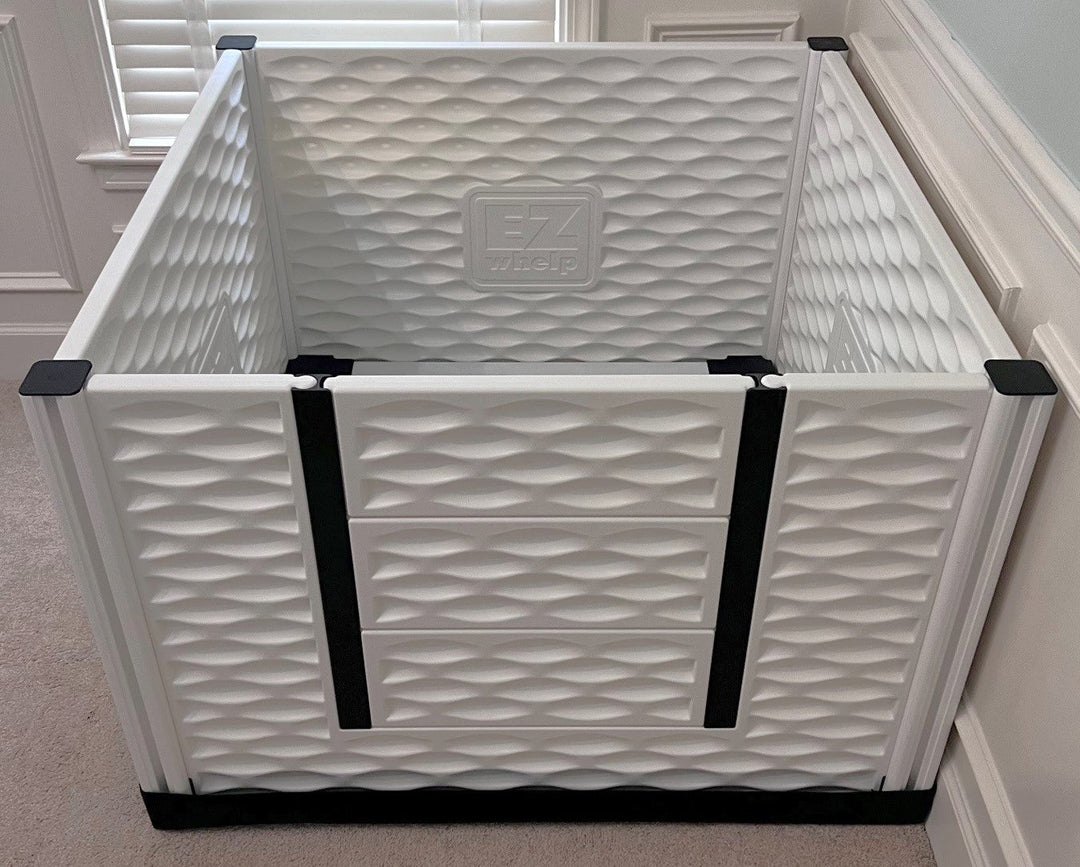EZclassic TALL Whelping Box w/Rails - - Whelping Box by EZwhelp