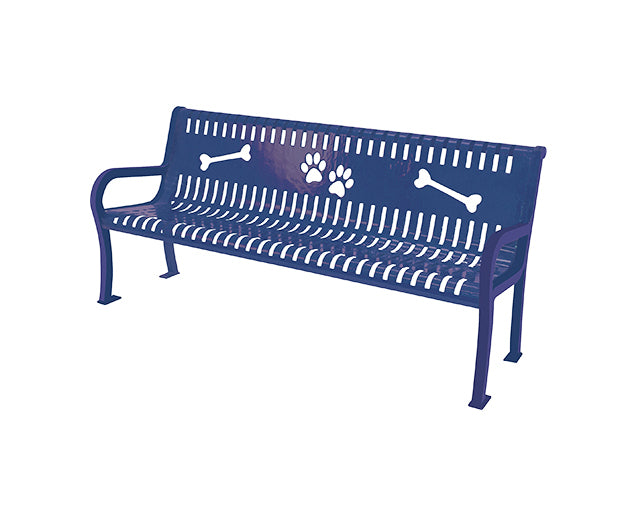 BarkPark Pooch Perch Bench - Playful - by BarkPark