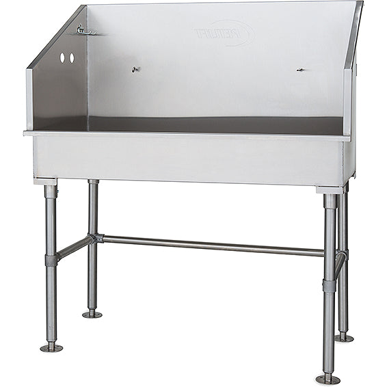 Petlift 48" Stainless Steel Mini Dog Grooming Bathtub, Wheelchair Accessible, ADA - - Grooming Tubs by Petlift
