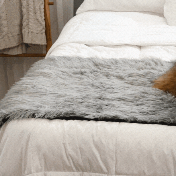 PupProtector™ Waterproof Bed Runner - Charcoal Grey - - Dog Blanket by Paw.com