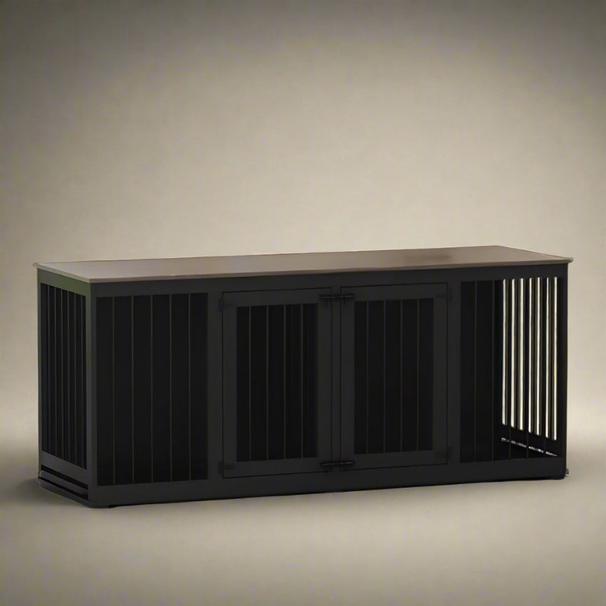 OnePaw LIVIA Furniture Dog Crate - Black - Furniture Crate by OnePaw Dog Company