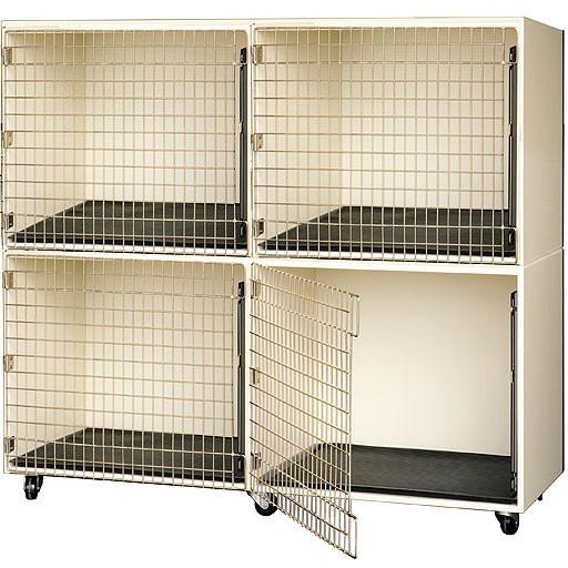 Petlift Professional Veterinary & Grooming Cage Banks - 4 Units - - Cage Banks by Petlift