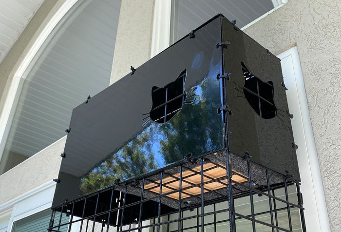 K9 Kennel Store 8" X 22" X 96" Catio Tower - With Hideout - Catio by K9 Kennel Store