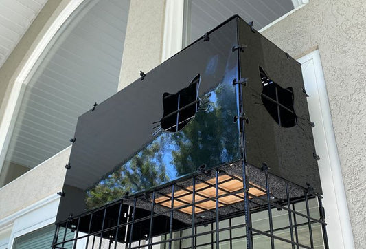 K9 Kennel Store 8" X 22" X 96" Catio Tower - With Hideout - Catio by K9 Kennel Store