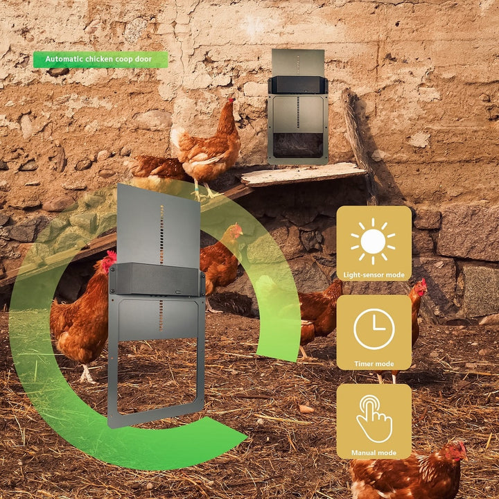 Farmight Automatic Chicken Coop Door, Aluminum - - Automatic Chicken Doors by My Pet Chicken