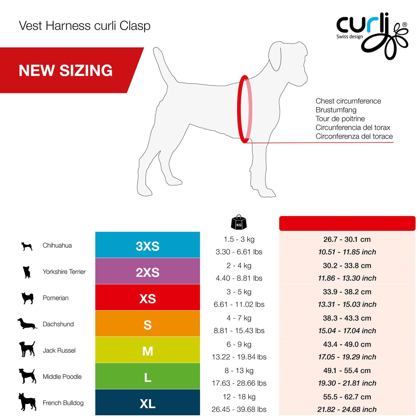 Curli Vest Harness Clasp Air-Mesh