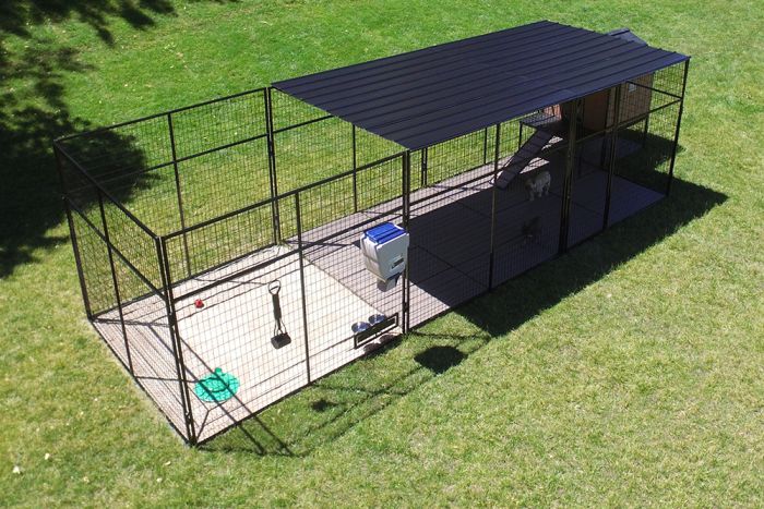 K9 Kennel Store Flat Corrugated Metal Kennel/Run Roof - - Dog Kennels & Runs Accessories by K9 Kennel Store