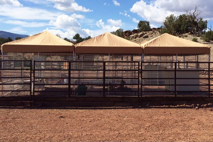K9 Kennel Store Heavy Duty Canvas Kennel Top W/Roof Bars - - Dog Kennels & Runs Accessories by K9 Kennel Store