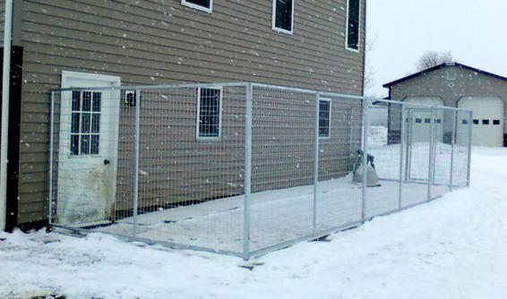 TK Products Complete Kennel Run 10’W x 10’L x 6’H w/ Stainless Steel Hardware - - Dog Kennels & Runs by TK Products